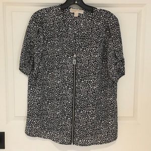 Michael Kors zip front top